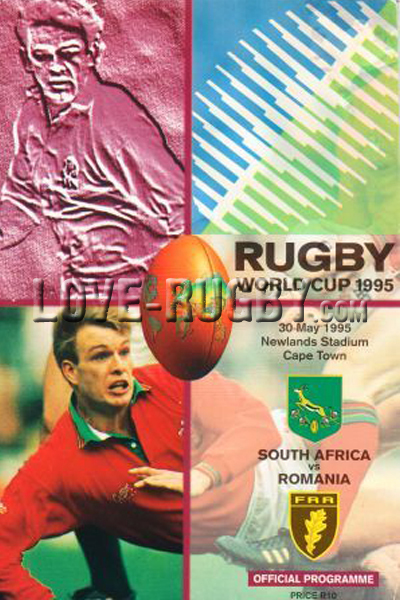 1995 South Africa v Romania  Rugby Programme